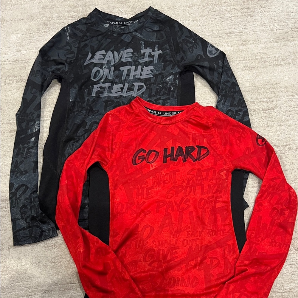 Under Armour Kids Long Sleeve Sport Undershirt - Bundle